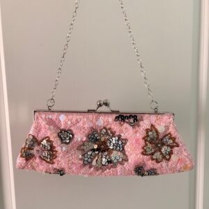 Y2K beaded sequin pink bag